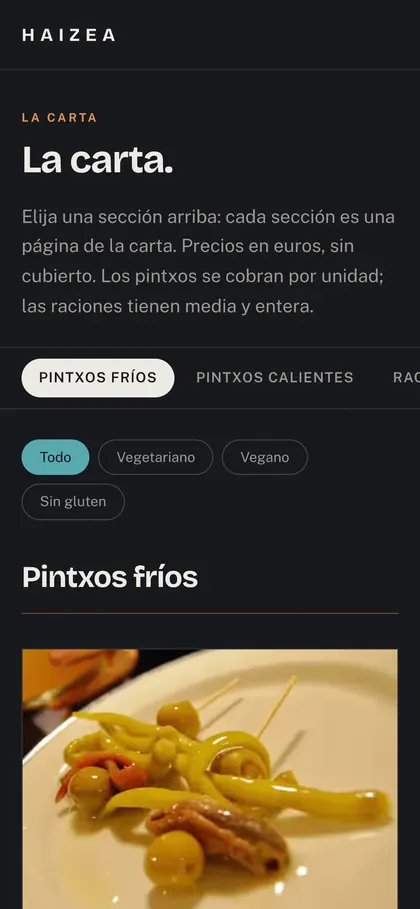Haizea: schermata Telefono